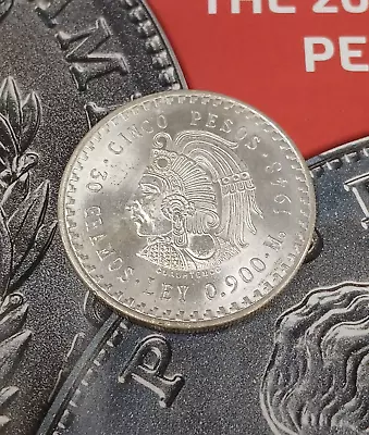 1948 CUAUHTEMOC Indian Chief Silver Mexican Coin RP-5 • $38.95