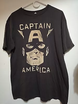 Rare Vintage 2008 Marvel Captain America Graphic Junk Food Tag Sz Large T Shirt • $19.99