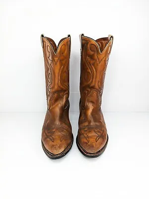 70s Vintage Brown Sears Biltrite Canada Western Cowboy Leather Boots  Size 9 Men • $199