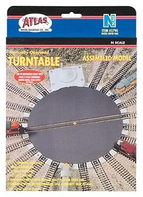 Atlas Turntable - N Scale Nickel Silver Model Train Track - #2790 • $32.85