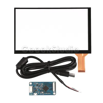 7 Inch Capacitive Touch Screen Digitizer Panel Glass Sensor Kit + Driver Board • $35.99