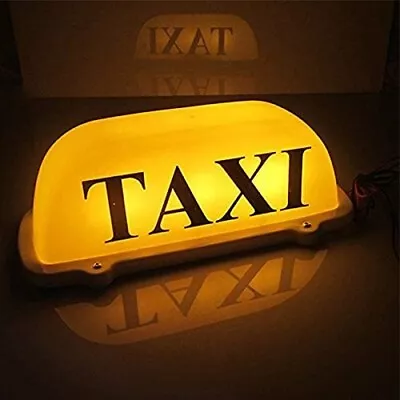 12v Taxi Cab Sign Roof Top Topper Car Magnetic Lamp LED Light Waterproof • $17.99