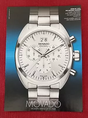 Movado Datron Watch 2011 Print Ad - Great To Frame! • $6.95