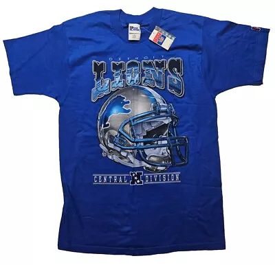 Vintage Detroit Lions Pro Player Graphic Shirt Size Medium NEW With Tag Made USA • $70