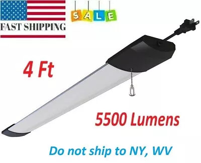 Linkable 4ft LED Shop Light | 5500 Lumens | Energy Efficient | Pull Chain Switch • $23.97