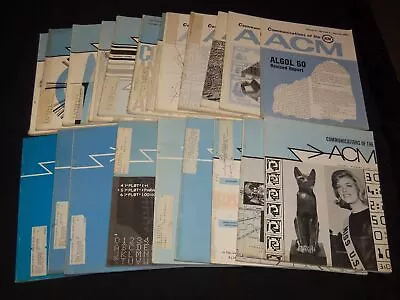 1963-1970 Communications Of The Acm Magazine Lot Of 21 Issues - O 1778c • $90