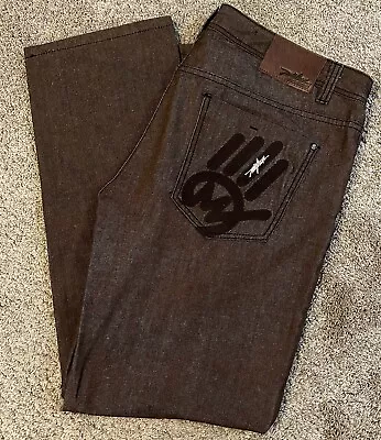 Vintage Y2K Miskeen Hip Hop Baggy Pants Skate Jeans 38x32 Jnco Style Skater Punk • $49.55