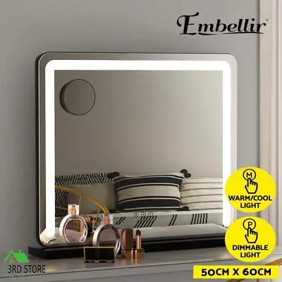 Embellir Makeup Mirror With Light Hollywood Vanity LED Tabletop Mirrors 50X60CM • $77.40