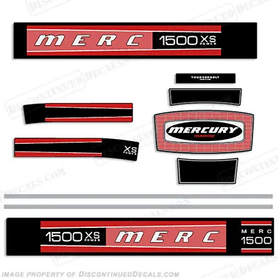 Fits Mercury 1977-1978 1500XS (150hp) Outboard Decal Kit • $99.95