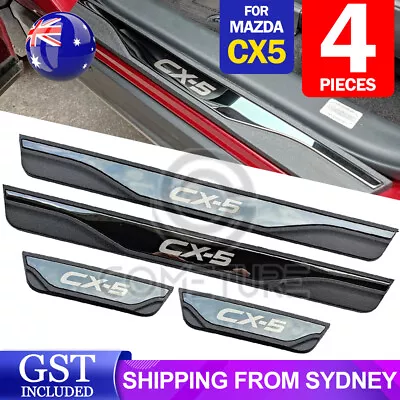 For Mazda CX5 Car Accessories Door Sill Protector Trim Strip Scuff Plate Guard • $36.85