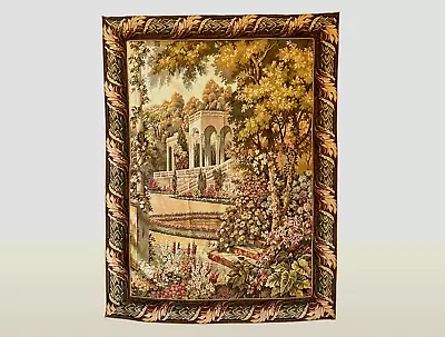 Tapestry Italian Temple In The Garden 64 X48   • $75