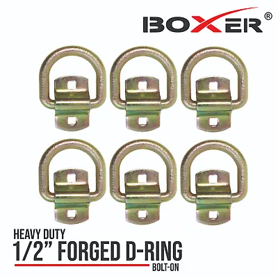 Boxer 6 Pack Heavy Duty Bolt-On Forged Mounting D Ring 12000 Lbs WLL 4000 Lbs • $24.99