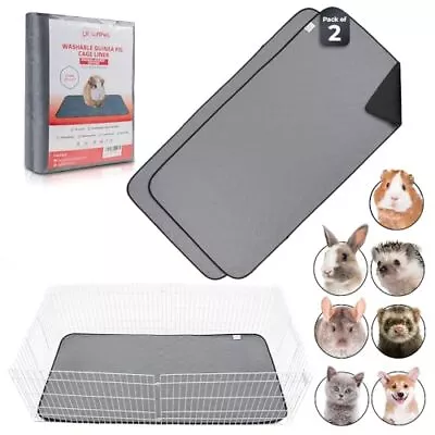 Guinea Pig Cage Liner Washable(2-Pack) 47  X 24  | Ultra-Thick Guinea Pig Pe... • $58.95