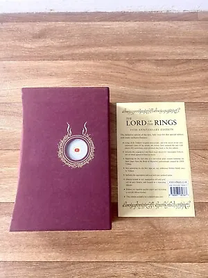 J.R.R. Tolkien: The Lord Of The Rings Deluxe Slipcase Edition 50th Anniversary • £74.99