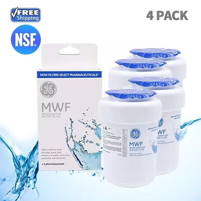 4Pack GE MWF Smartwater Refrigerator Water Filter MWFP GWF 46-9991 • $29.11