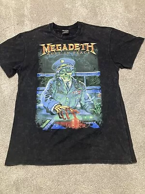 Megadeth Rust In Peace Tour T Shirt Large Distressed • $30