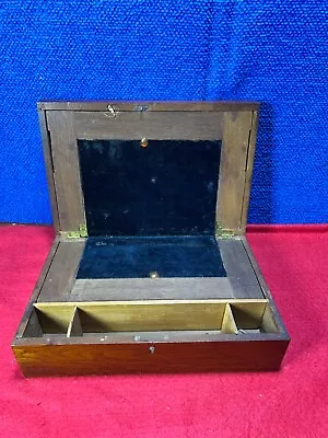 Antique Traveling Lap Writing Desk Box  Aa-246. **for Parts Or Restoration** • $26.88