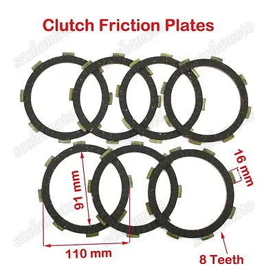 Clutch Friction Plates YX ZS Lifan CG CB 200cc 250cc Engine Dirt Motor Bike ATV • $23.52