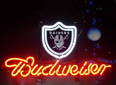 Las Vegas Raiders 17 X14  Neon Light Lamp Sign Man Cave Beer Bar Wall Decor • $129.51