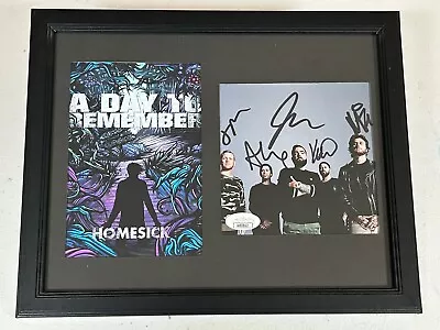 A Day To Remember Autographed Signed Homesick Photo Display W/ Jsa Coa # Ai83822 • $200