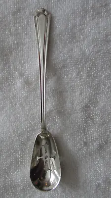 Mary Warren Manchester Sterling Silver Pierced Bowl Olive Spoon • $35