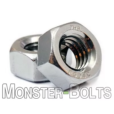 Stainless Steel Finished Hex Nuts 1/4-20 1/4-28 5/16-18 5/16-24 3/8-16 3/8-24 • $6.70