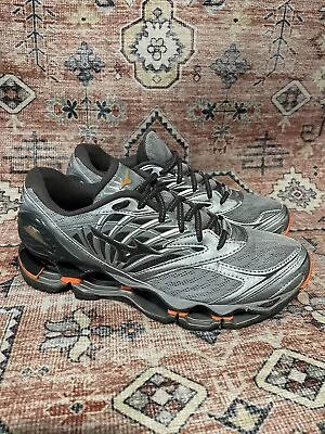 Mizuno Wave Prophecy Orange Silver Running Shoe Size Men's 8 • $149.99