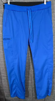 Greys Anatomy Scrub Pants Womens Large Blue  Nurse Workwear Capri Stretch • $17.77