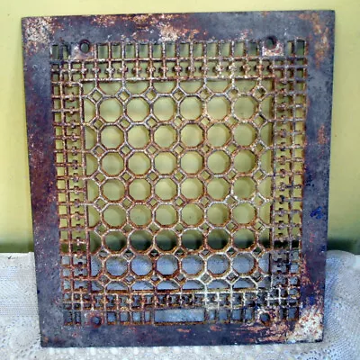 Antique Cast Iron Ornate Floor Grate 18.25 X 14.25 • $69.99