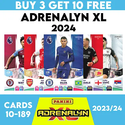 Adrenalyn Xl 2024 Premier League Panini 2023-2024 2023/24 Base Cards #10 - #189 • £0.99
