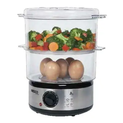 Food Steamer Cooker Electric Healthy Vegetable Steaming Pot Stackable Baskets • $29.99