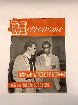 Metronome Jazz Magazine Frank Sinatra 1947 Cover (Fair) • $5.73