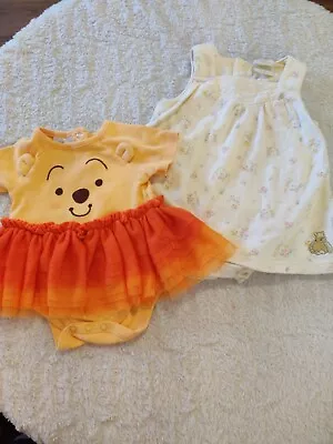 Disney Store & Classic Pooh Winnie The Pooh Dresses Size 3-6 Months • $19.36