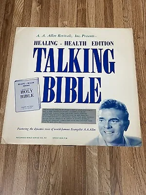 A.A. Allen Revivals - Talking Bible Health Edition Blue Vinyl • $39.99