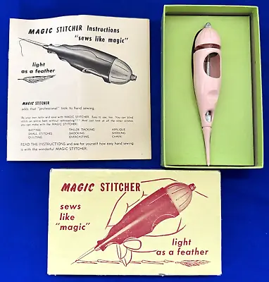 Vintage Magic Stitcher Sewing Needle Tool By Albin Enterprises In Original Box • $14.95