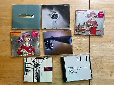 7 Fluke CDs - Electronic Breakbeat Techno Video Game Music - Seven CD Set • $15