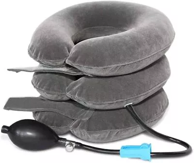 TEEROVA Cervical Neck Traction Collar Device Inflatable Spine Alignment Pillow  • £22.95