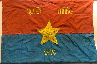 FLAG  VC Vietcong NVA NLF North VN Army Flag TO WIN In 1966 Year VIET CONG A1 • $34
