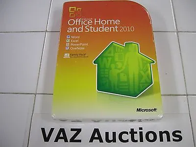 Microsoft MS Office 2010 Home And Student Family Pack For 3PCs X3 =SEALED BOX= • $159.95