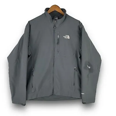 The North Face Mens Apex Soft Shell Jacket Gray - Size Large • $18.89