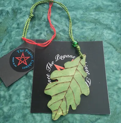 Oak Leaf Hanger Yule Decoration Wicca Christmas Tree Druid Pagan Alter • £7.50