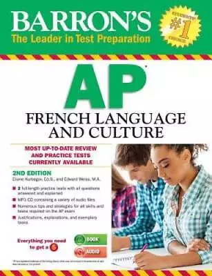 Barrons AP French Language And Culture With MP3 CD (Barrons AP F - ACCEPTABLE • $5.48