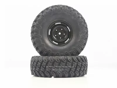 £42.17 • Buy 70624 Pair Of Complete Wheels Wheels And Tires Off Road Crawler 1/10 Himoto Parts