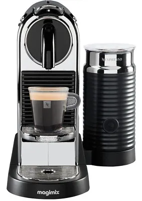 NESPRESSO By Magimix CitiZ & Milk Coffee Machine - Chrome - EXCELLENT REFURB • £209.99