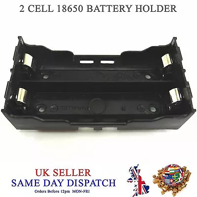 £3.37 • Buy 18650 Battery Holder Box Case PCB Board Mount Plastic 3.6V DIY