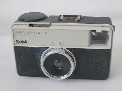 Kodak Instamatic 33 Compact Film Camera + Case - Good Condition - Fully Working • £1.99