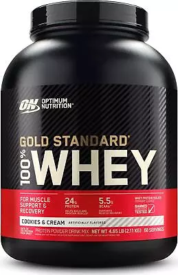 Optimum Nutrition Gold Standard 100% Whey Protein Powder Cookies And Cream 5 • $198.89