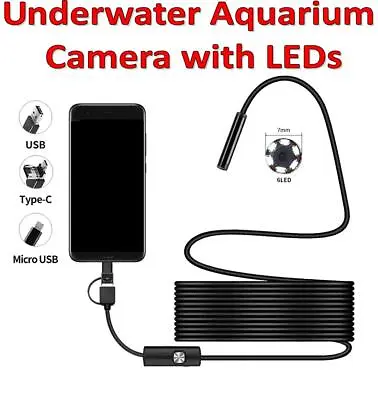 2m AQUARIUM UNDERWATER CAMERA FOR ANDROID & PC REEF MARINE TROPICAL CORAL FISH • £21.99