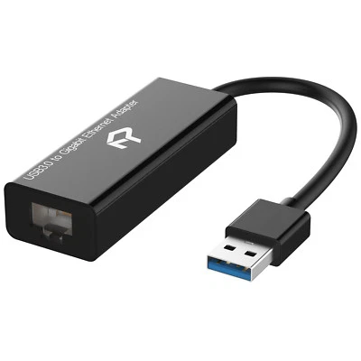 $17.99 • Buy Rankie USB Network Adapter USB 3.0 To RJ45 Gigabit Black