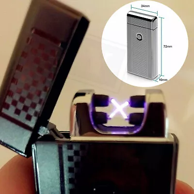 Dual Arc Plasma Electric USB Rechargeable Flameless Lighter Windproof Waterproof • $8.69